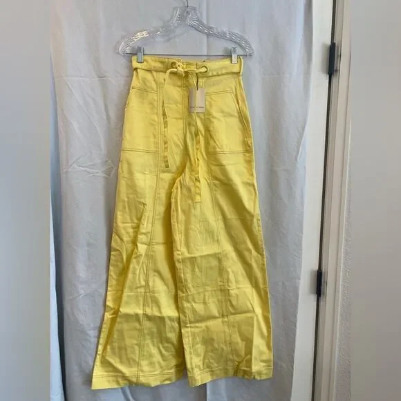 NWT East Order Goldie Pant in Lemon - Picture 2 of 3